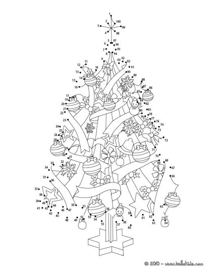 christmas dot to dot printables part 1
